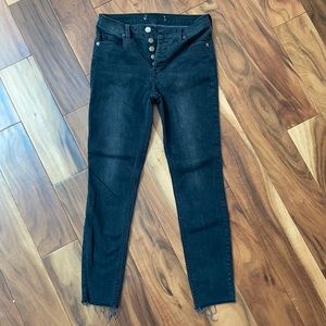 Free people black skinny jeans